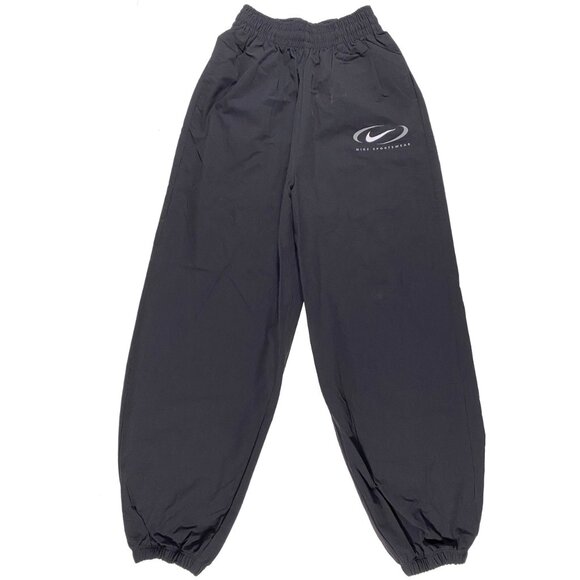NWT Womens Nike Swoosh Cuff Loose Fit Cuffed Woven Pants size XS - Picture 1 of 11